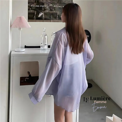 Emma | Chiffon-Mantelbluse