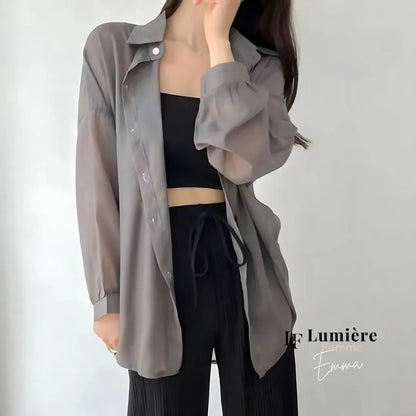 Emma | Chiffon-Mantelbluse