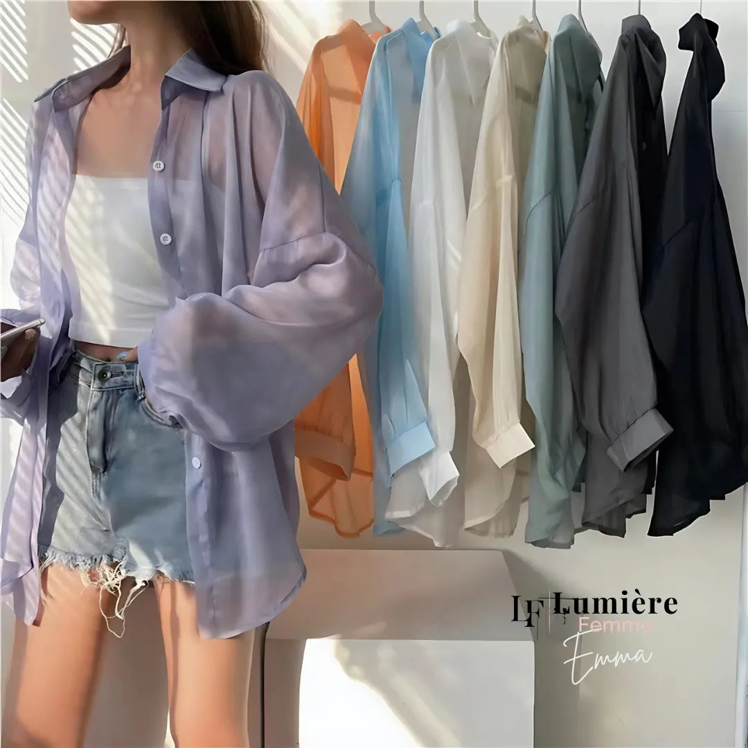 Emma | Chiffon-Mantelbluse