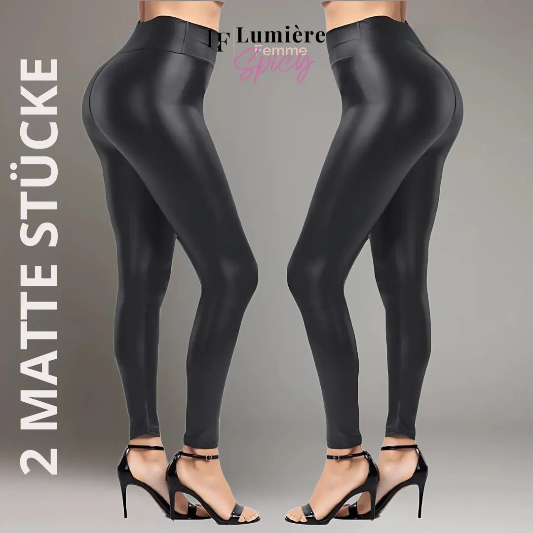 Spicy-Leggings mit Lederoptik – Kaufe 1 + 1 Gratis