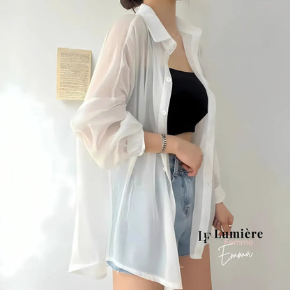 Emma | Chiffon-Mantelbluse