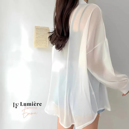 Emma | Chiffon-Mantelbluse