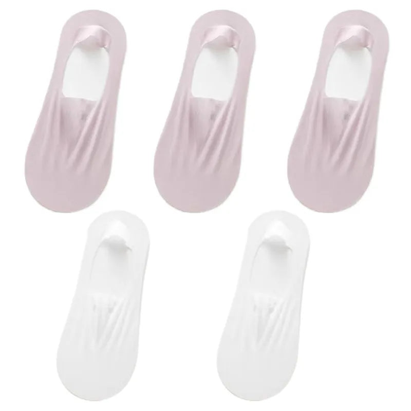 Meias Invisíveis com Silicone Fabullete Meias Invisíveis com Silicone meias invisíveis meias com silicone meia invisível meia com silicone meia antiderrapante Estilo discreto durabilidade de vestuário conforto para os pés