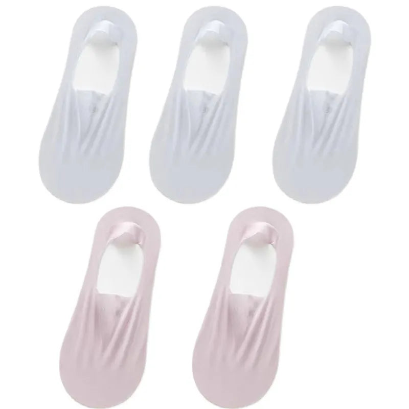 Meias Invisíveis com Silicone Fabullete Meias Invisíveis com Silicone meias invisíveis meias com silicone meia invisível meia com silicone meia antiderrapante Estilo discreto durabilidade de vestuário conforto para os pés