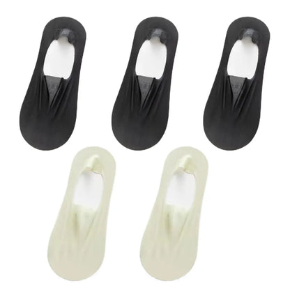 Meias Invisíveis com Silicone Fabullete Meias Invisíveis com Silicone meias invisíveis meias com silicone meia invisível meia com silicone meia antiderrapante Estilo discreto durabilidade de vestuário conforto para os pés