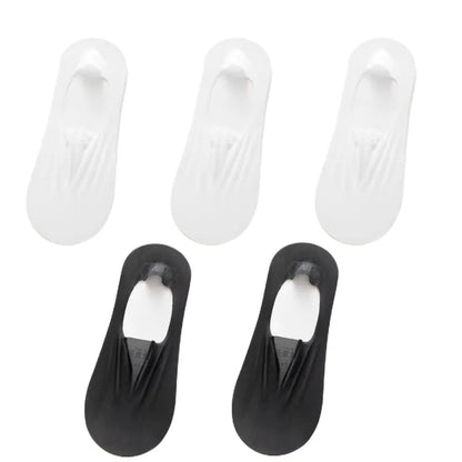 Meias Invisíveis com Silicone Fabullete Meias Invisíveis com Silicone meias invisíveis meias com silicone meia invisível meia com silicone meia antiderrapante Estilo discreto durabilidade de vestuário conforto para os pés