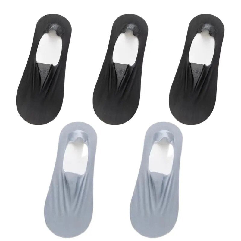 Meias Invisíveis com Silicone Fabullete Meias Invisíveis com Silicone meias invisíveis meias com silicone meia invisível meia com silicone meia antiderrapante Estilo discreto durabilidade de vestuário conforto para os pés