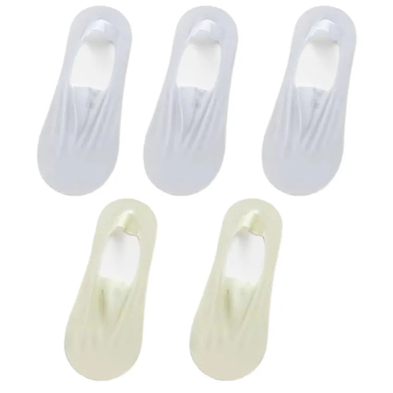 Meias Invisíveis com Silicone Fabullete Meias Invisíveis com Silicone meias invisíveis meias com silicone meia invisível meia com silicone meia antiderrapante Estilo discreto durabilidade de vestuário conforto para os pés