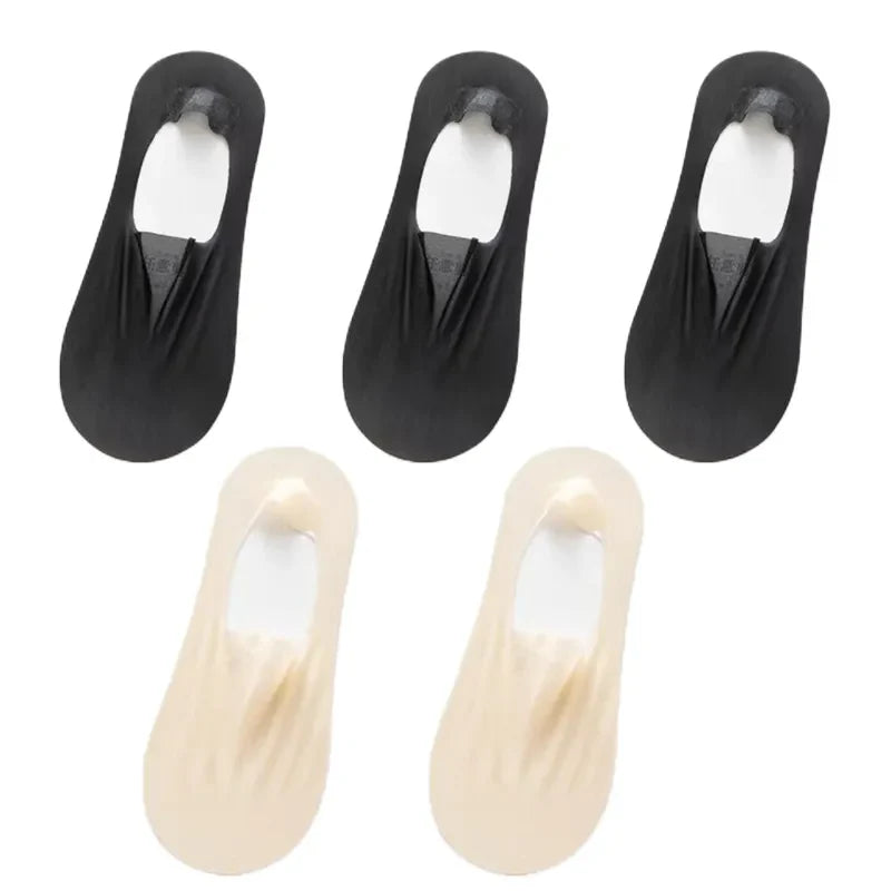 Meias Invisíveis com Silicone Fabullete Meias Invisíveis com Silicone meias invisíveis meias com silicone meia invisível meia com silicone meia antiderrapante Estilo discreto durabilidade de vestuário conforto para os pés